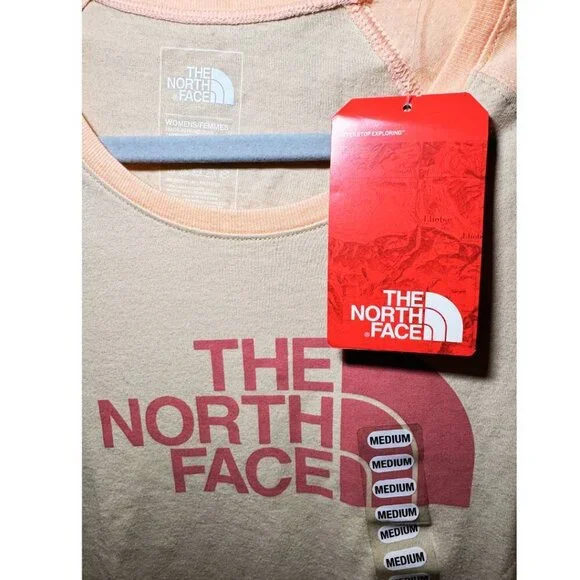 The North Face Women's Tshirt Half Baseball T-Shirt size Medium NWT - Picture 2 of 5